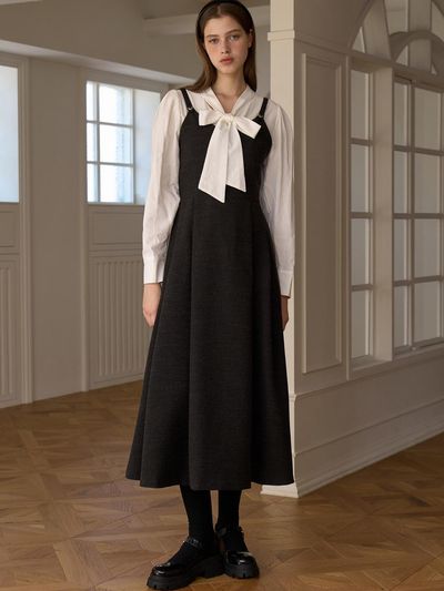 EIGHT DAYS A WEEK Long Dress Black AD336