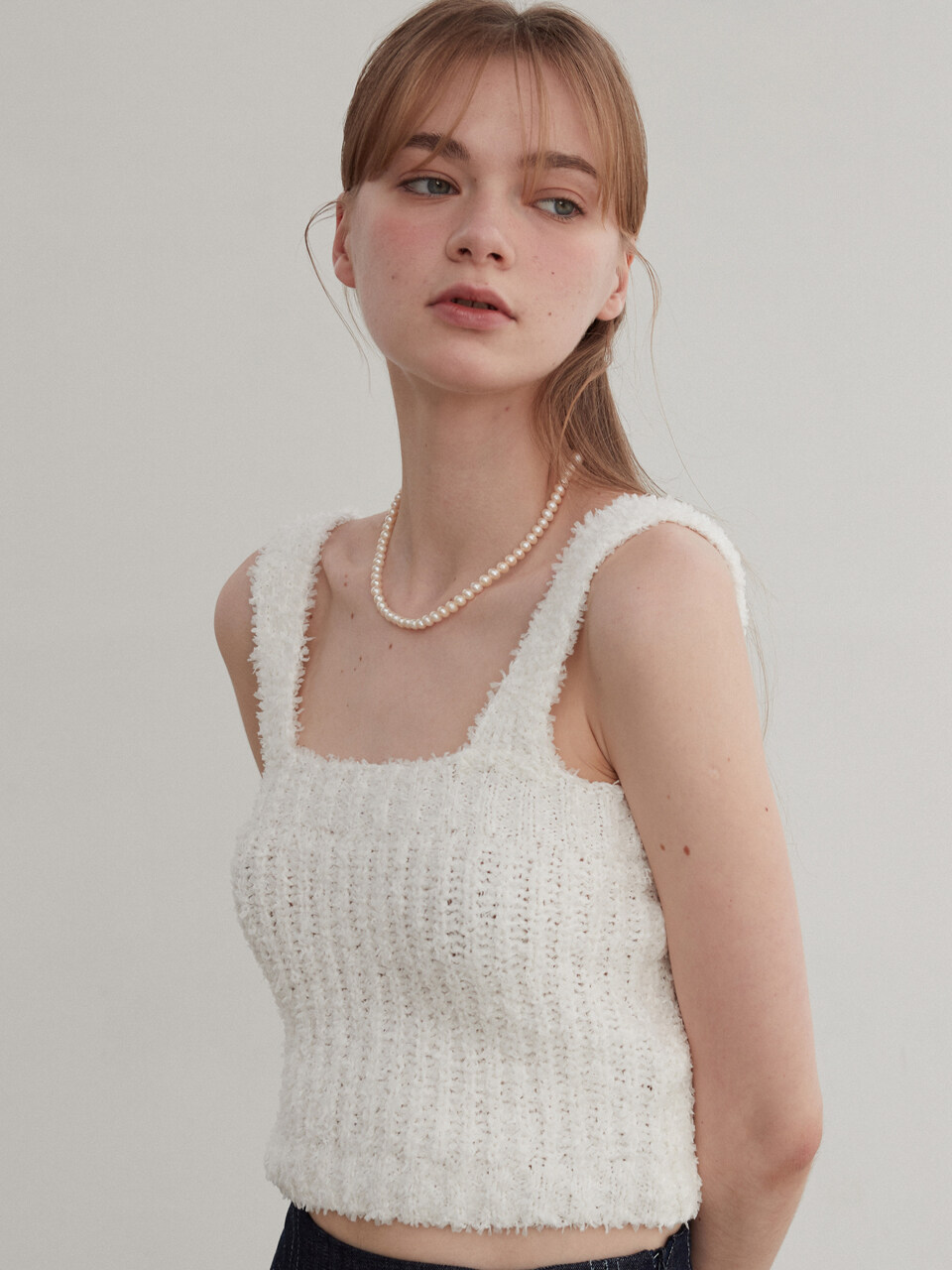 EIGHT DAYS A WEEK Ribbed Sleeveless Sweater