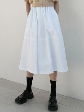 EIGHT DAYS A WEEK Shirring Long Skirt