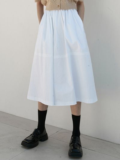 EIGHT DAYS A WEEK Shirring Long Skirt