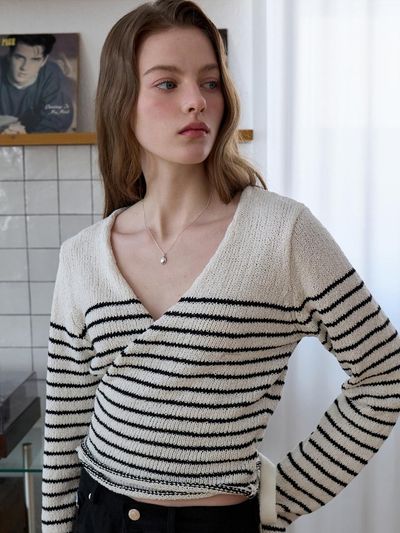 EIGHT DAYS A WEEK Wrap Stripe Knit