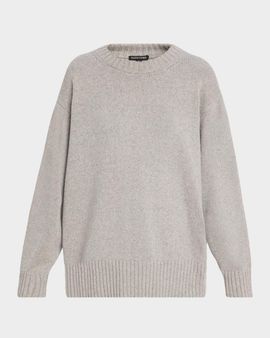 Eileen Fisher Crewneck Organic Cotton-Cashmere Sweater