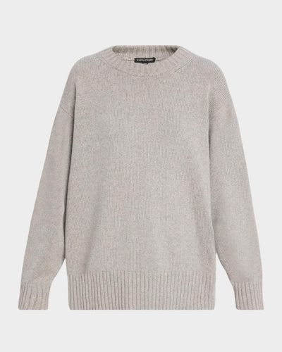 Eileen Fisher Crewneck Organic Cotton-Cashmere Sweater