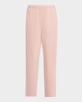 Eileen Fisher Cropped Fleece-Lined Terry Pants