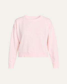 Eileen Fisher Cropped Organic Cotton Terry Sweatshirt