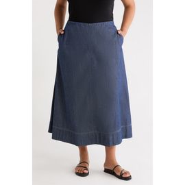 Eileen Fisher Eileen Fisher A-Line Organic Cotton Midi Skirt