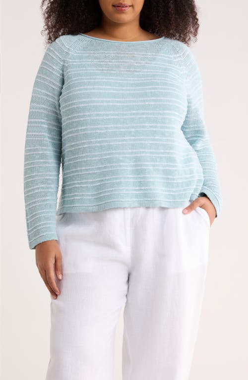 Eileen Fisher Eileen Fisher Bateau Neck Stripe Sweater