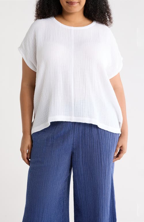 Eileen Fisher Eileen Fisher Boxy Organic Cotton Gauze Top