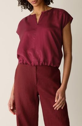 Eileen Fisher Eileen Fisher Cap Sleeve Woven Shirt