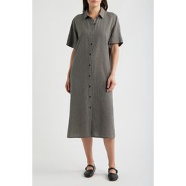 Eileen Fisher Eileen Fisher Classic Collar Check Shirtdress