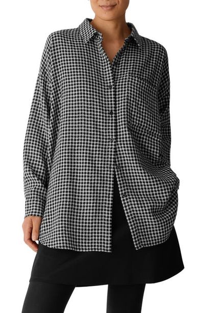 Eileen Fisher Eileen Fisher Classic Collar Longline Button-Up Shirt