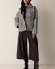 Eileen Fisher Eileen Fisher Classic Collar Marled Wool & Alpaca Blend Coat - 5