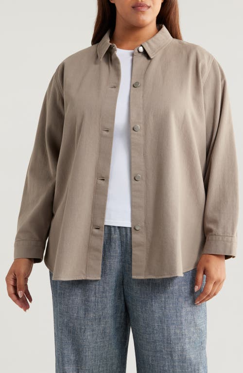 Eileen Fisher Eileen Fisher Classic Collar Organic Cotton Shirt Jacket