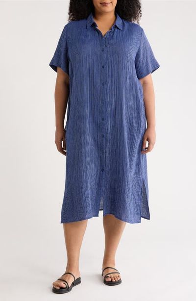 Eileen Fisher Eileen Fisher Classic Collar Organic Cotton Shirtdress