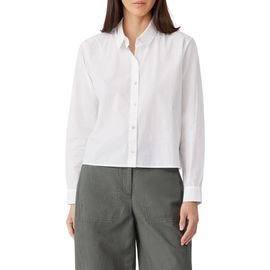 Eileen Fisher Eileen Fisher Classic Point Collar Organic Cotton Poplin Button-Up Shirt