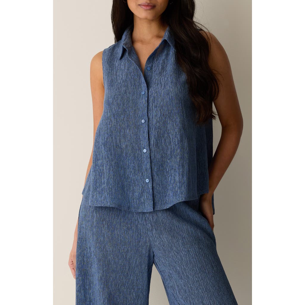 Eileen Fisher Eileen Fisher Classic Sleeveless Button-Up Shirt