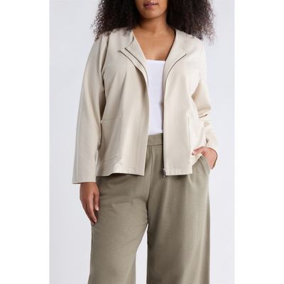 Eileen Fisher Eileen Fisher Collarless Zip Jacket