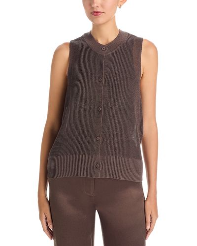 Eileen Fisher Eileen Fisher Cotton & Silk Knit Vest