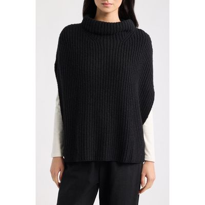 Eileen Fisher Eileen Fisher Cotton Blend Rib Poncho