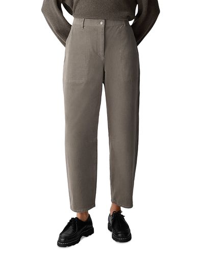 Eileen Fisher Eileen Fisher Cotton Stretch Corduroy Ankle Arch Pants