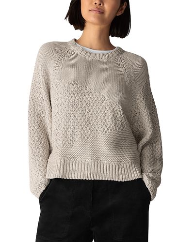Eileen Fisher Eileen Fisher Cotton Textured Crewneck Sweater