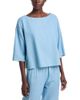 Eileen Fisher Eileen Fisher Cotton Twill Boat Neck Top - 1