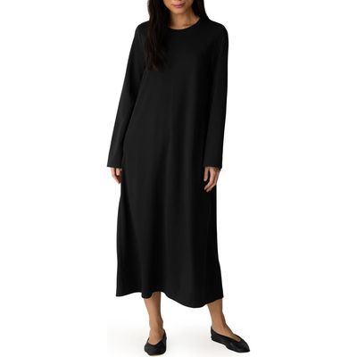 Eileen Fisher Eileen Fisher Crewneck Long Sleeve Midi Dress