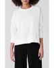 Eileen Fisher Eileen Fisher Crewneck Stretch Organic Cotton Knit Top - 1