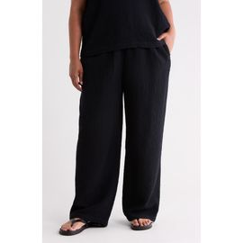 Eileen Fisher Eileen Fisher Crinkled Organic Cotton Drawstring Pants