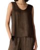 Eileen Fisher Eileen Fisher Crinkled Satin Shell - 1