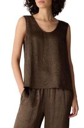 Eileen Fisher Eileen Fisher Crinkled Satin Shell