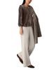Eileen Fisher Eileen Fisher Crushed Velvet Round Neck Bubble Sleeve Top - 2