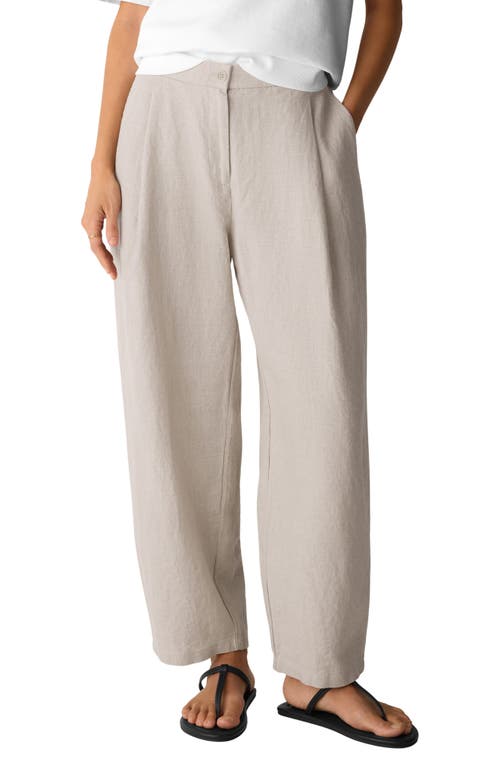 Eileen Fisher Eileen Fisher Curved Organic Linen Ankle Pants