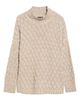 Eileen Fisher Eileen Fisher Diamond Cable Mock Neck Sweater - 5
