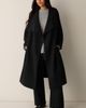Eileen Fisher Eileen Fisher Drape Neck Wool Coat - 4