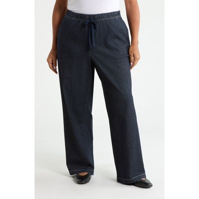 Eileen Fisher Eileen Fisher Drawstring Stretch Organic Cotton Straight Leg Pants
