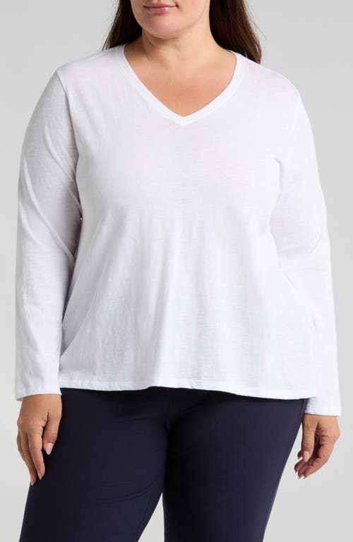 Eileen Fisher Eileen Fisher Easy V-Neck Long Sleeve Organic Cotton T-Shirt