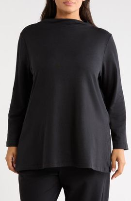 Eileen Fisher Eileen Fisher Funnel Neck Tunic Top