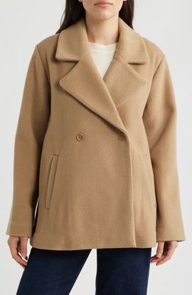 Eileen Fisher Eileen Fisher Herringbone Wool Swing Coat