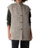 Eileen Fisher Eileen Fisher High Collar Alpaca and Wool Vest - 1