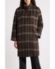 Eileen Fisher Eileen Fisher High Collar Grid Alpaca Blend Coat - 1