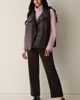 Eileen Fisher Eileen Fisher High Collar Quilted Vest - 4