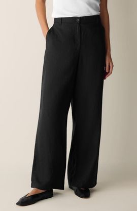 Eileen Fisher Eileen Fisher High Waist Organic Linen Pants