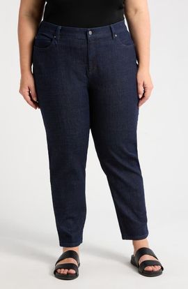 Eileen Fisher Eileen Fisher High Waist Slim Straight Jeans