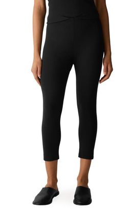 Eileen Fisher Eileen Fisher High Waist Stretch Organic Cotton Capri Leggings