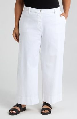 Eileen Fisher Eileen Fisher High Waist Wide Leg Ankle Jeans
