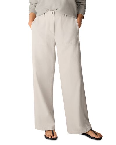 Eileen Fisher Eileen Fisher High Waisted Wide Leg Full Length Pants