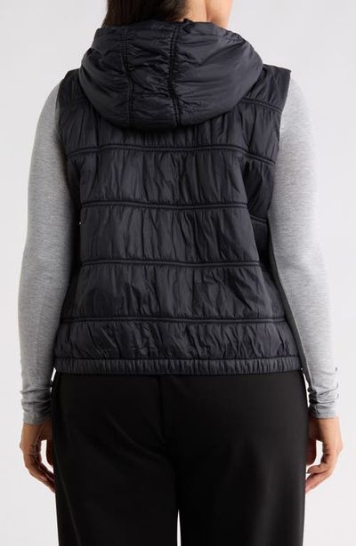 Eileen Fisher Eileen Fisher Hooded Ruched Vest