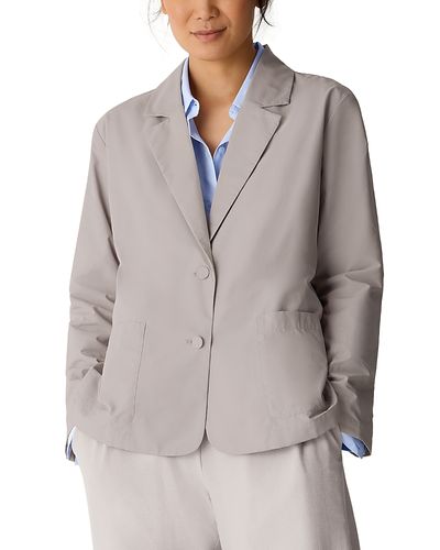 Eileen Fisher Eileen Fisher Light Cotton Nylon Easy Blazer