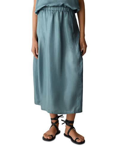 Eileen Fisher Eileen Fisher Lightweight Satin Shimmer Lantern Skirt